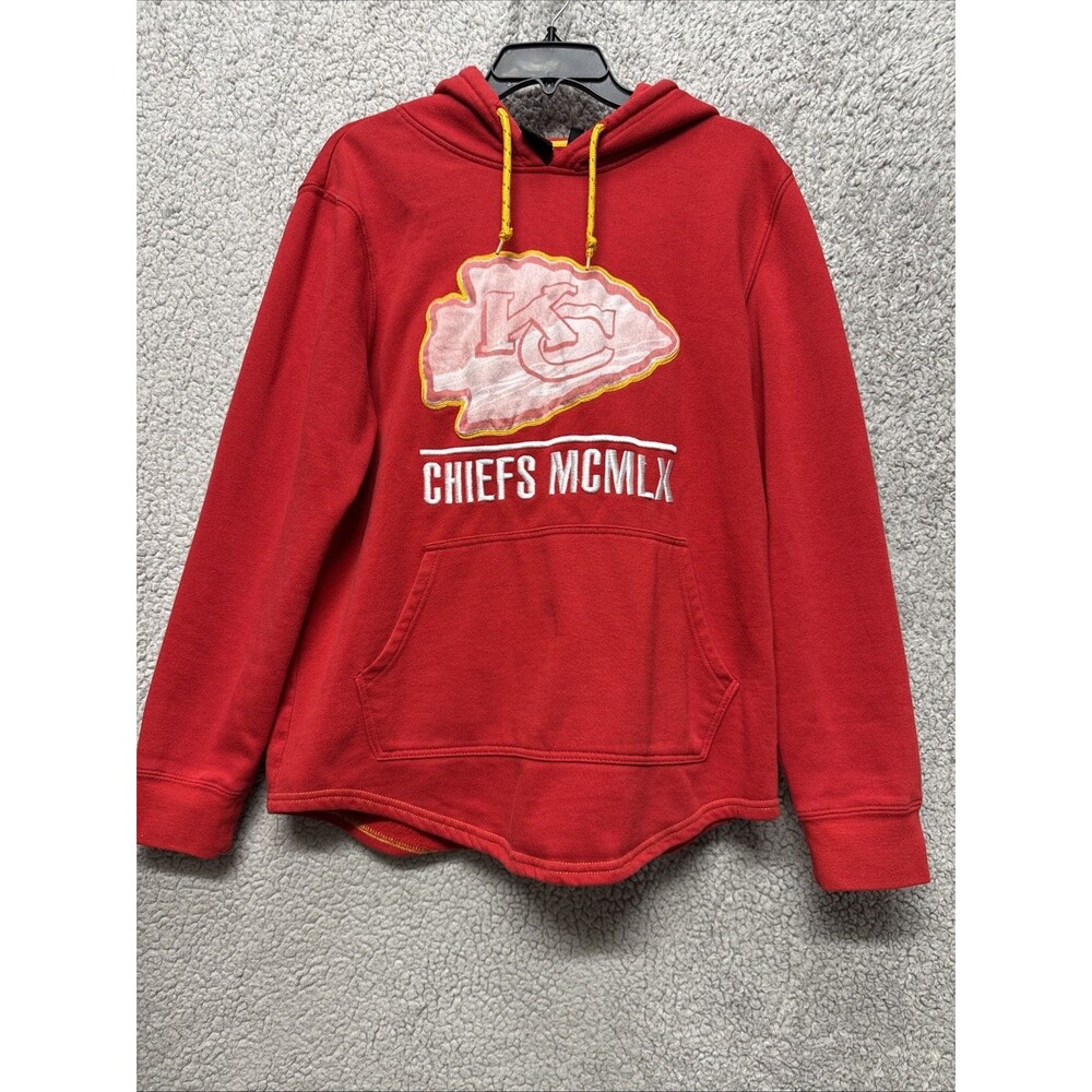 NFL Team Apparel Kansas City Chiefs MCMLX Womens Hoodie Sweatshirt Sz Medium Red